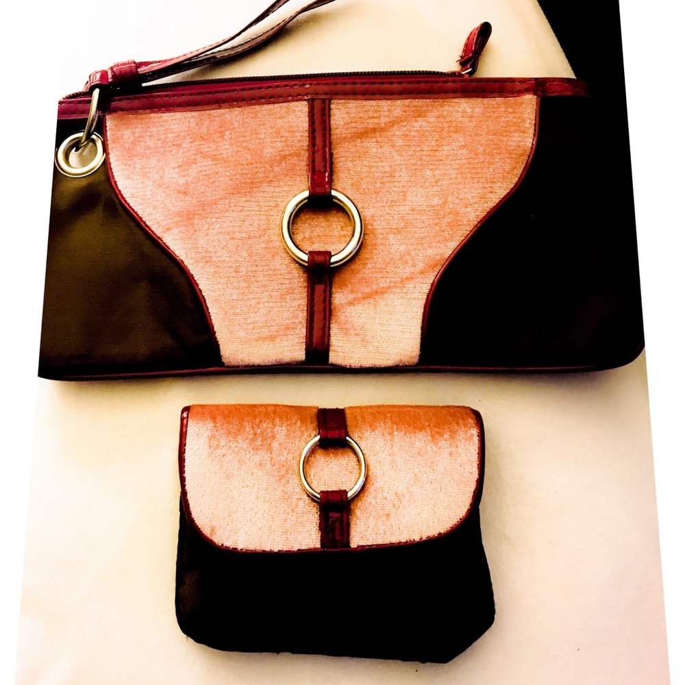 Small wristlet Bag & Wallet Set